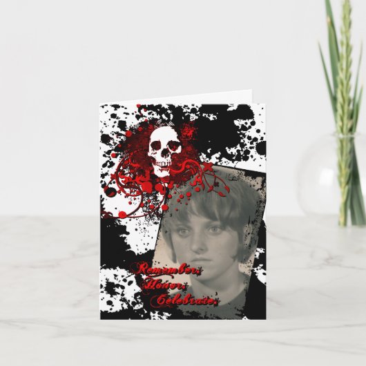 dia DE los muertos herdenkingsviering Bedankkaart (Voorkant)
