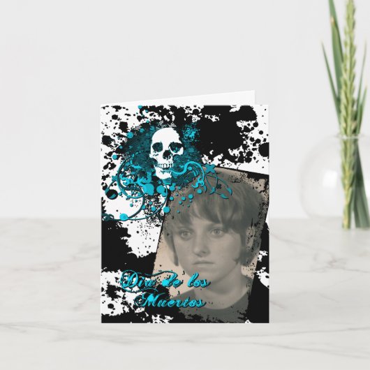 dia DE los muertos herdenkingsviering Bedankkaart (Voorkant)