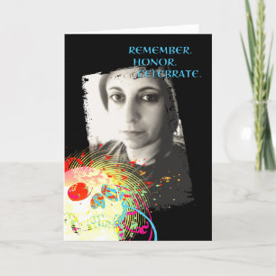 dia DE los muertos herdenkingsviering: hifi Bedankkaart