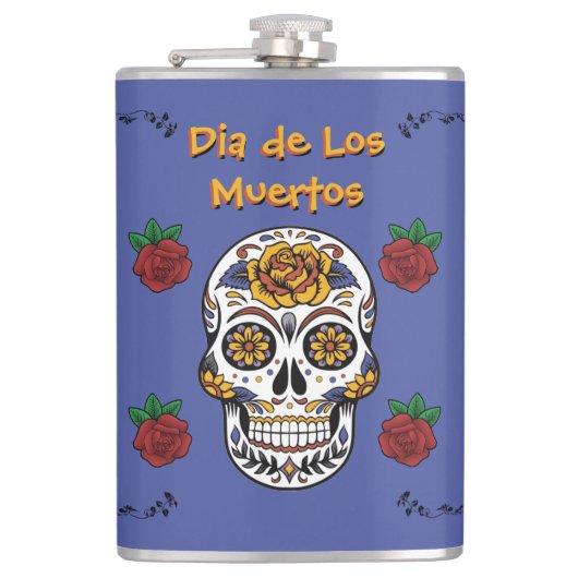Dia de Los Muertos Heupfles (Voorkant)