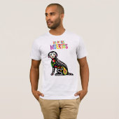 Dia De Los Muertos Hondenskelet T-shirt (Voorkant volledig)