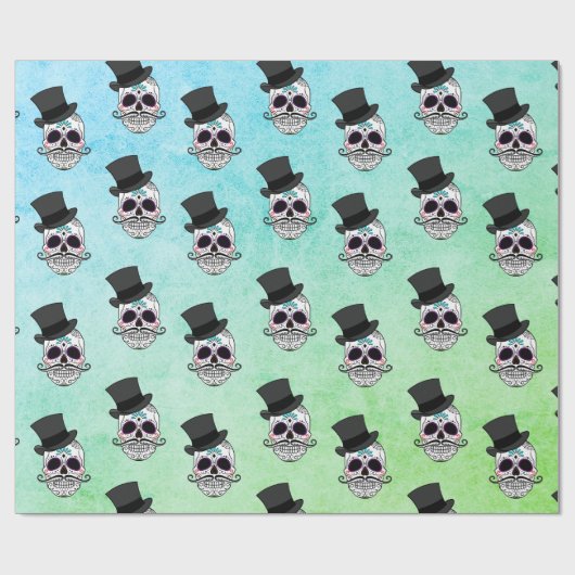 Dia De Los Muertos | Hoogste haatschedel Cadeaupapier (Vlak)