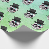 Dia De Los Muertos | Hoogste haatschedel Cadeaupapier (Hoek)