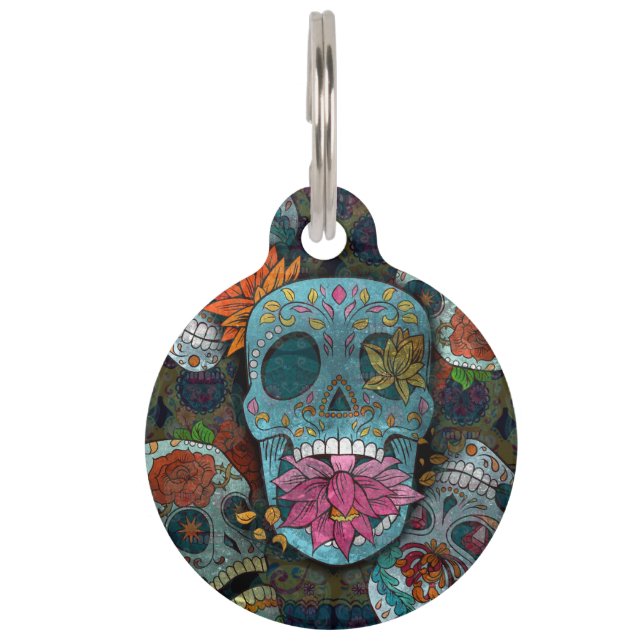 Dia De Los Muertos Huisdierpenning (Voorkant)