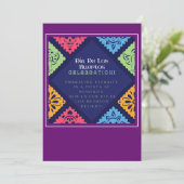 Dia De Los Muertos Invitacion Kaart (Staand voorkant)