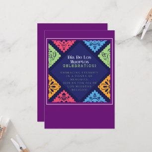 Dia De Los Muertos Invitacion Kaart