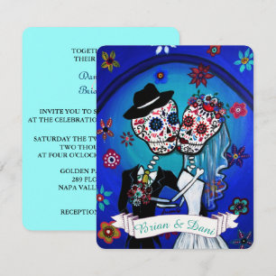 Dia de Los Muertos Invitation Kaart