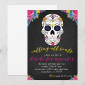 DIA DE LOS MUERTOS INVITE KAART (Voorkant / Achterkant)