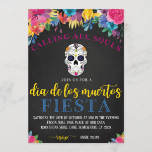DIA DE LOS MUERTOS INVITE KAART