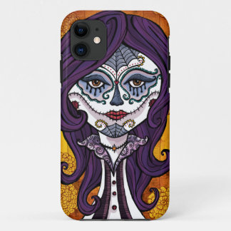 Dia de los Muertos iphone4 hoesje-oranje iPhone 11 Hoesje