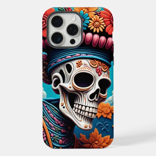 Dia de los Muertos iPhone Hoesje (Achterkant)