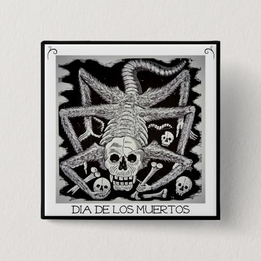 Dia de los muertos - Jose Posada Button (Voorkant)