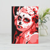 dia de los muertos kaart (Staand voorkant)