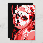 dia de los muertos kaart (Voorkant / Achterkant)