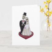 Dia DE los Muertos Kaart (Gele Bloem)