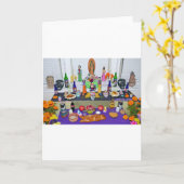 Dia de los Muertos Kaart (Gele Bloem)