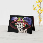 Dia de los Muertos (kaart) Kaart (Gele Bloem)