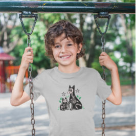 Día de los Muertos Kat- en hondenskelet Tri-Blend Shirt