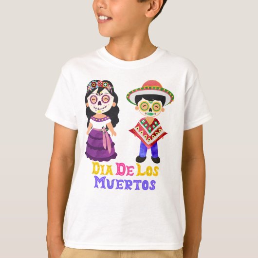 Dia De Los Muertos Kinderen T-shirt (Voorkant)