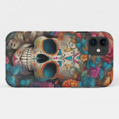 Dia de los Muertos: Kleurrijke suikerschedel Case-Mate iPhone Case (Achterkant (horizontaal))
