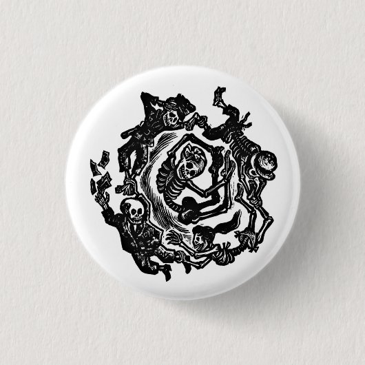 Día de los Muertos-knop Ronde Button 3,2 Cm (Voorkant)