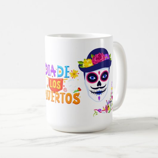 Dia De Los Muertos Koffiemok (Voorkant rechts)