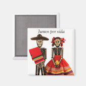 Dia de los Muertos Koppel Magneet (Voorkant / Achterkant)