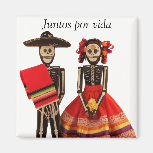Dia de los Muertos Koppel Magneet (Voorkant)