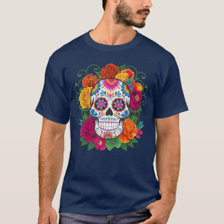 Dia De Los Muertos Kostuum Dag Van De Doden Suiker T-shirt