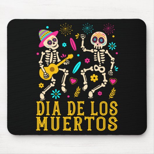 Dia De Los Muertos Kostuum Dag Van De Overheid Muismat (Voorkant)