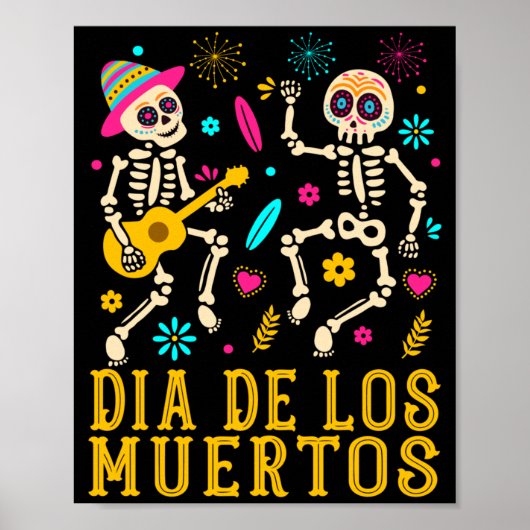 Dia De Los Muertos Kostuum Dag Van De Overheid Poster (Voorkant)