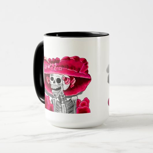 Dia de los muertos (la catrina) mok (Voorkant links)