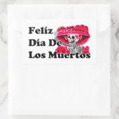 Dia de los muertos (la catrina) rechthoekige sticker (Tas)