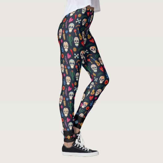 Dia De Los Muertos Leggings (Rechts)