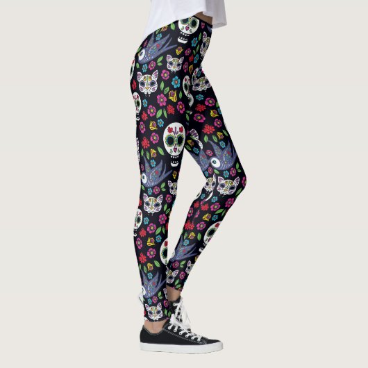 Dia De Los Muertos Leggings | Bohemen (Rechts)