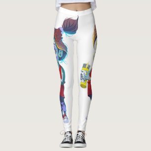 Dia de Los Muertos Little Girl Leggings