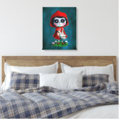 Dia de los Muertos Little Red Riding Hood Canvas Afdruk (Insitu (Slaapkamer))