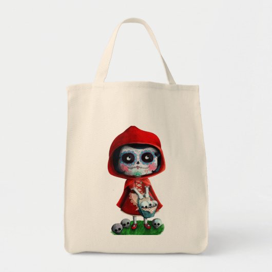 Dia de los Muertos Little Red Riding Hood Tote Bag (Voorkant)