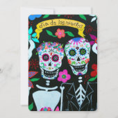 DIA DE LOS MUERTOS LIVE COUPLE WEDING KAART (Voorkant)