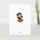 Dia DE Los Muertos Lovely Mexicaans Meisje Catrina Kaart (Achterkant)