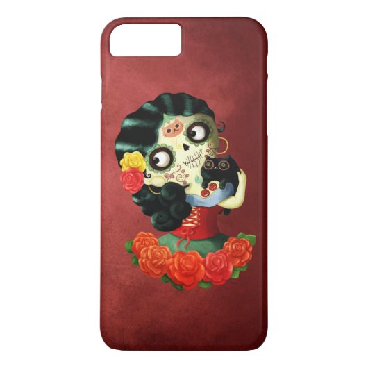 Dia de Los Muertos Lovely Mexican Catrina Girl Case-Mate iPhone Case (Achterkant)