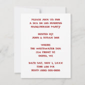 DIA DE LOS MUERTOS MACABRE MUMMY MUSEUM INVITATIE KAART (Achterkant)