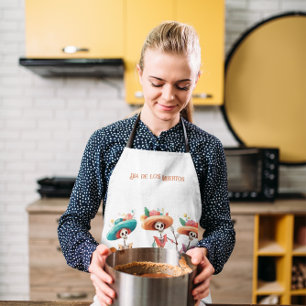 Dia de los Muertos mariacheras aanpasbaar Schort