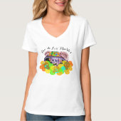 Dia De Los Muertos Marigold Catrina Skulls T-Shirt (Voorkant)