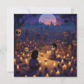 Dia de los Muertos "Marigold Meadows" begraafplaat Kaart (Voorkant)