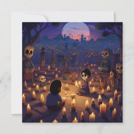 Dia de los Muertos "Marigold Meadows" begraafplaat Kaart (Voorkant)