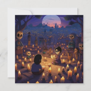 Dia de los Muertos "Marigold Meadows" begraafplaat Kaart