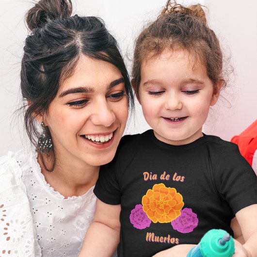 Día de los Muertos Marigold Trio  Kinder Shirts