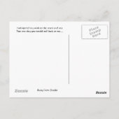 Dia de Los Muertos Mermaid Briefkaart (Achterkant)