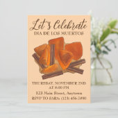 Dia De Los Muertos Mexicaanse Calabaza en Tacha Et Kaart (Staand voorkant)